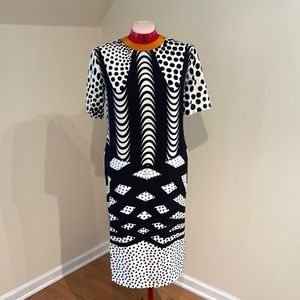 ASOS black and white dress